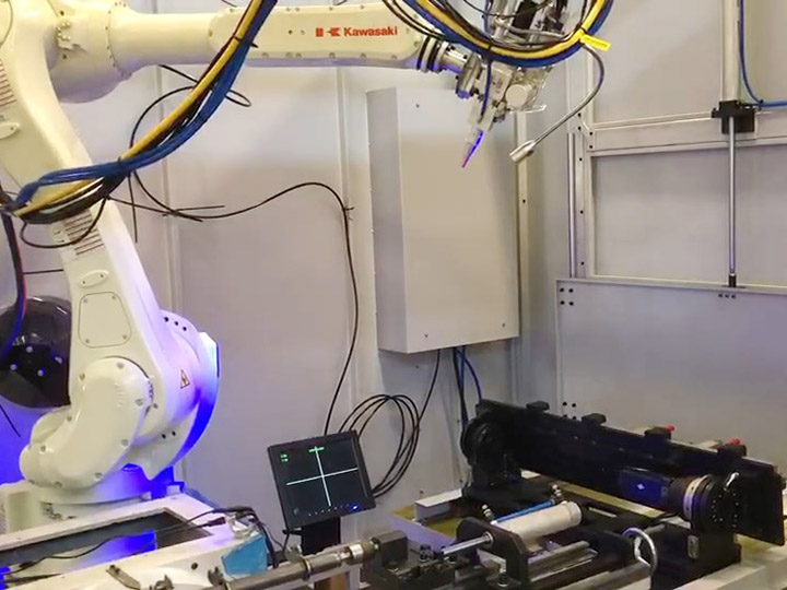 Robot soldadura láser nuevo proyecto Hongtai