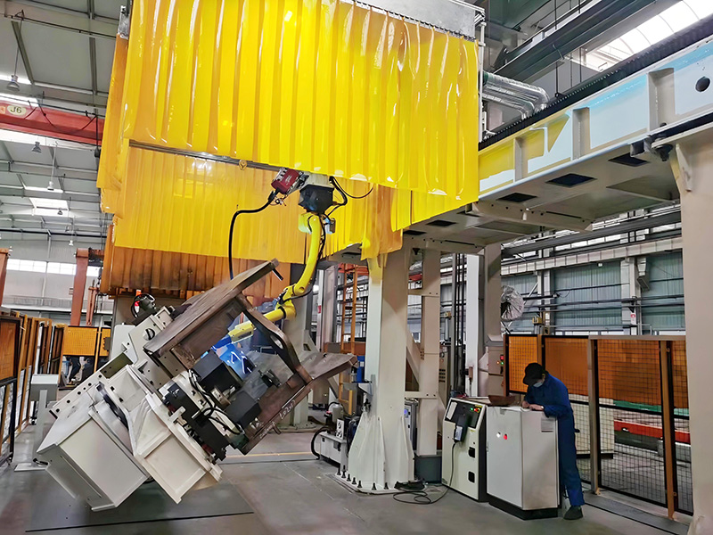 Línea de producción de soldadura del marco principal del rodillo