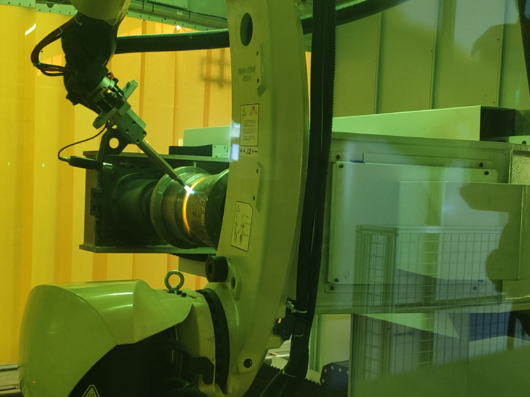 Línea de producción de soldadura de ruedas de soporte de alta potencia